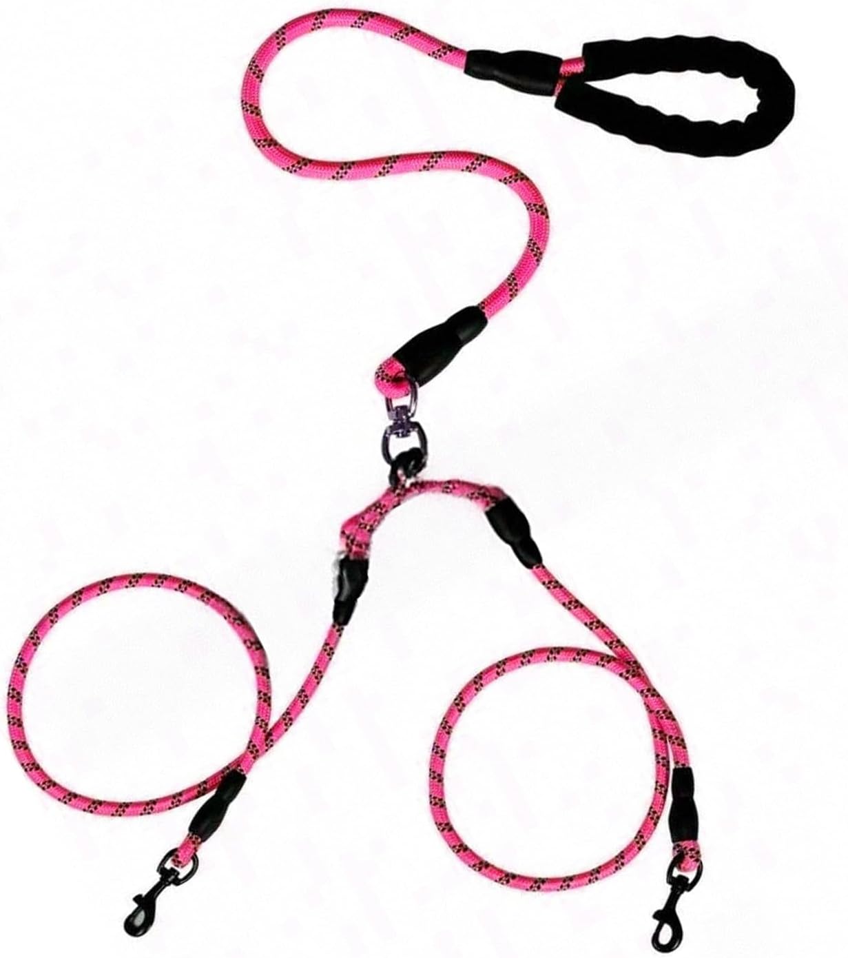 Double Dog Leash,No Tangle Dual Leash with Reflective Strips,Detachable 360 degrees Swivel for Walking and Training Small Medium and Large Dogs(Blue,3 in 1) - Image 9