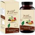 AJ 7 Herbs Hair Pack front view of 200g pouch showing Ayurvedic ingredients