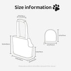 Small pet inside Pawaboo pink ribbon tote bag