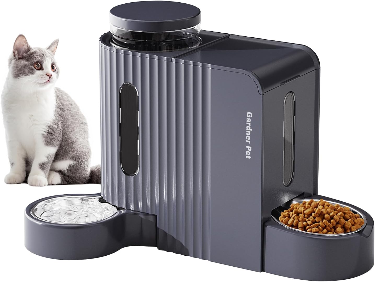 Gardner Pet Automatic Gravity Pet Feeder, 0.8 Gallons*2 Dog Feeder and Water Dispenser Set 100% BPA-Free, 2-in-1 Gravity Feeder with Stainless Steel Bowl for Dogs, Cats, Rabbits, Puppies (Green) - Image 14