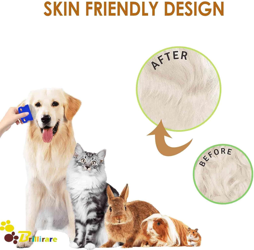 Durable dual sided pet comb tool from the Petangel premium grooming kit collection.