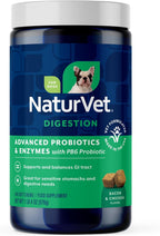 NaturVet Advanced Probiotics & Enzymes, PB6 Dog Soft Chews to Help Sensitive Stomachs and Digestive Issues, Hickory Smoked Bacon Flavored Pet Supplement for Dogs Over 6 Weeks, 120 Count Jar - Image 13