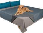 Ameritex Pet Bed Blanket Reversible 100% Waterproof Velvet Super Soft for Sofa and Bed (40x60 Inches, Light Grey+Grey) - Image 12