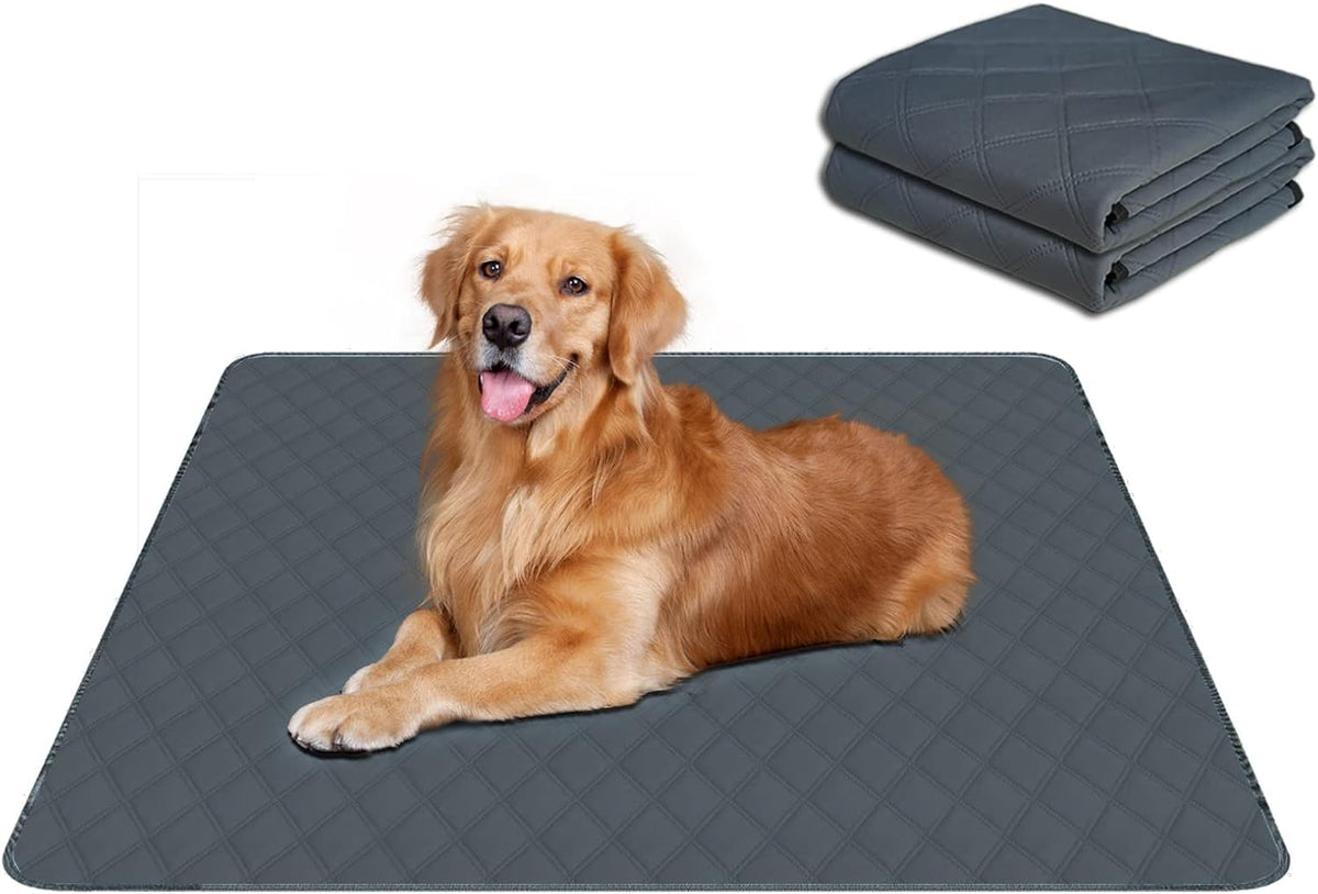 RIOUSSI Washable Pee Pads for Dogs, Reusable, Absorbent, Leakproof, Non Slip Pet Puppy Pads for Potty Training. Gray Stars, 18x24 Inch(4pack) - Image 15