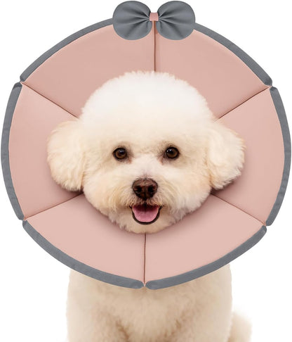 MAXFUT Soft Dog Cone Collar,Foam Cone for Dogs to Stop Licking After Surgery,Non Inflatable Dog Donut Cone (Grey, XXL) - Image 12