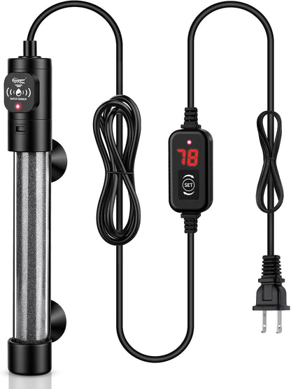 hygger Submersible Aquarium Heater, Small Adjustable Fish Tank Heater with 2 Suction Cups, Temperature Controller, Over-Temperature Off-Water Protection for Saltwater Freshwater (25W, 2-5 Gallon) - Image 10