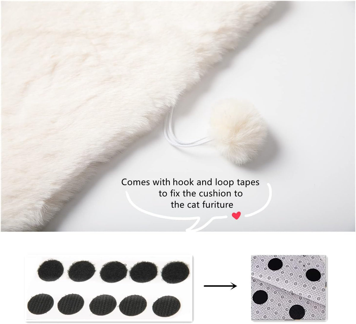 SHENGOCASE cat tree tower replacement cushion pad close up texture