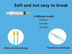 Matte finish non slip dog semen collection bags included in the Dielly kit.