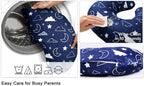 Detail of hidden zipper on IBraFashion nursing pillow slipcover