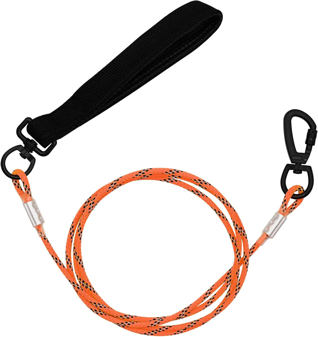 4/5/6 FT Chew Proof Dog Leashes with Comfortable Handle, Steel Cable Lead for Control Large or Medium Dogs Walk and Train, Heavy Duty with Rotate Clasp and Double Buckle (6FT,Pink) - Image 9