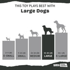 Authentic Barkbox imported dog toy for aggressive chewers