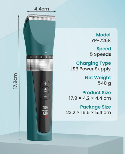 Oneisall rechargeable cat clippers with usb charging cable and brush