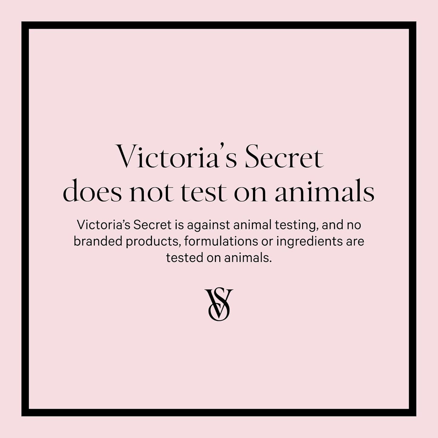 Victoria's Secret Love Spell 8.4 fluid ounces bottle showcasing scent ingredients layout.