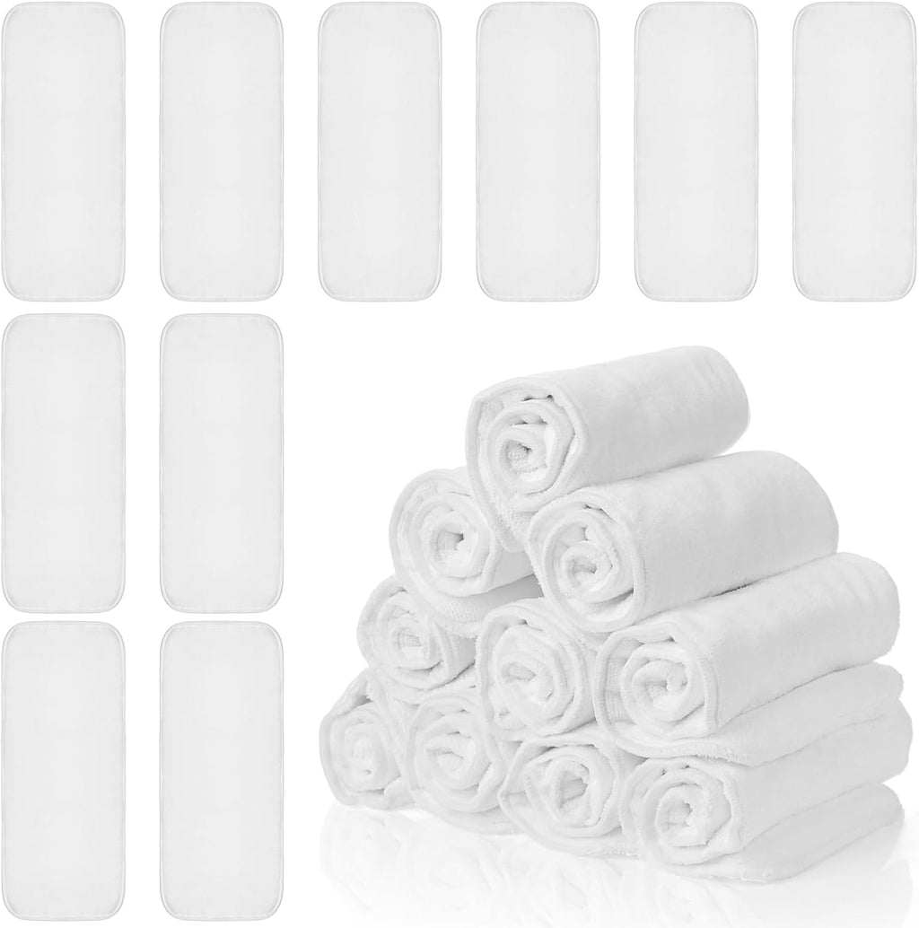 Lounsweer 10 pack adult cloth diaper inserts front view