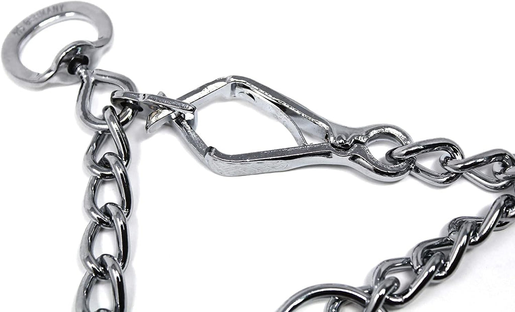 Herm Sprenger chrome steel pet training collar swivel ring