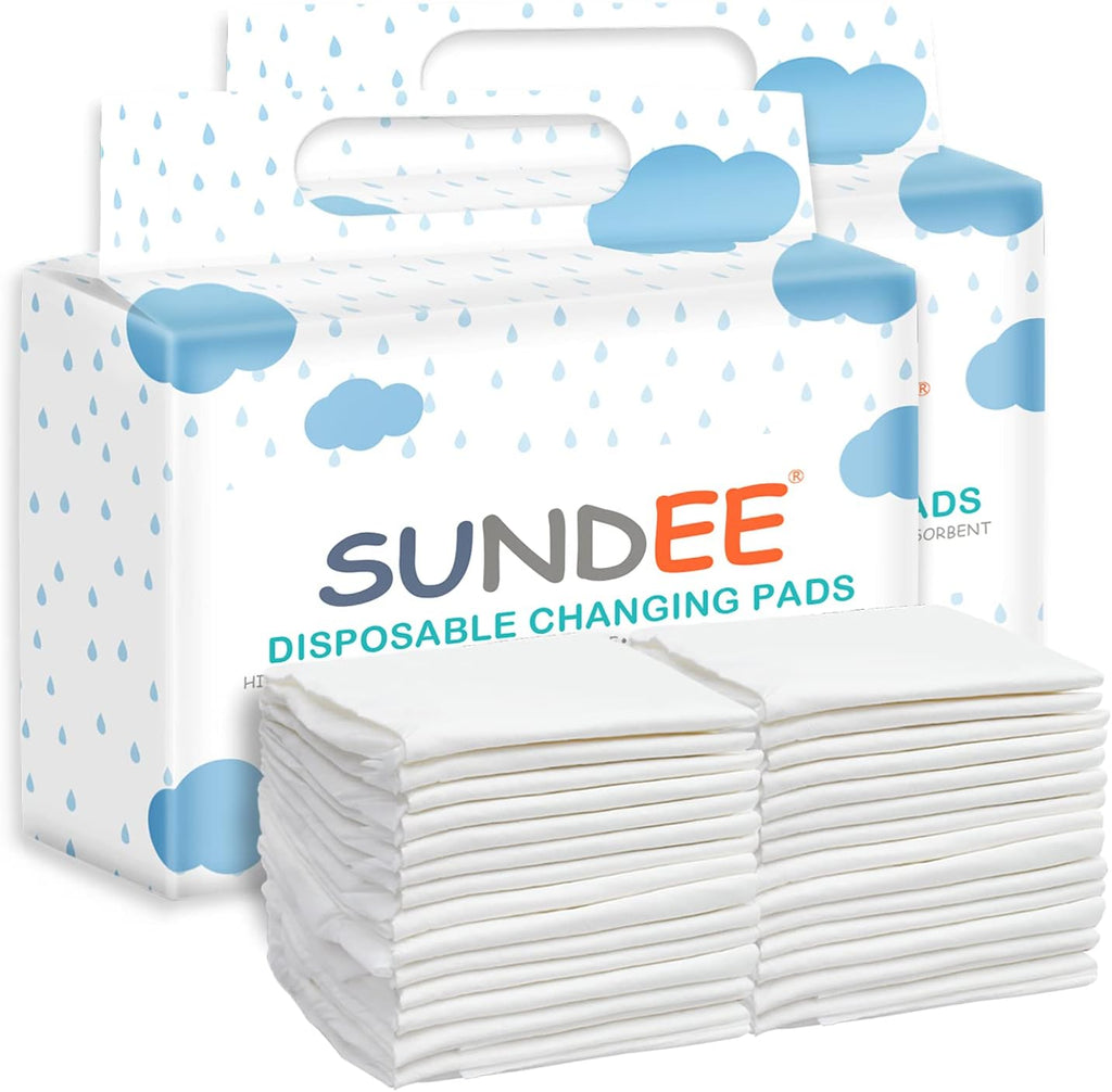 Sundee disposable baby changing pad front view packaging