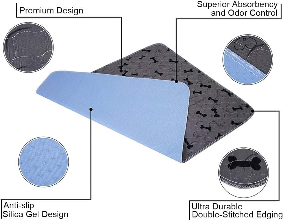 Anti-slip silica gel backing detail on JdPet pee pad