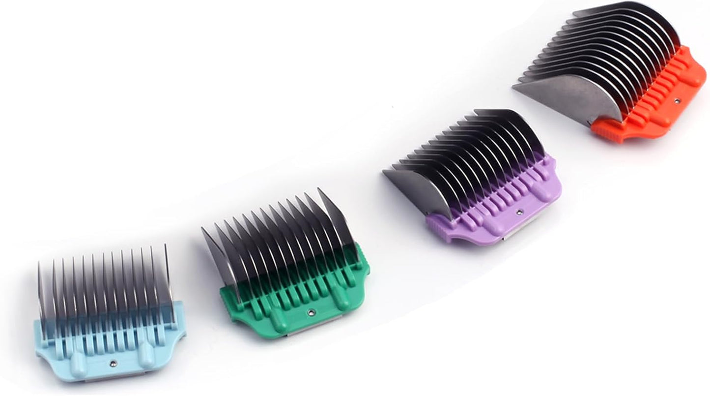 DODAER stainless steel pet hair trimmer attachments set displayed against a clean background