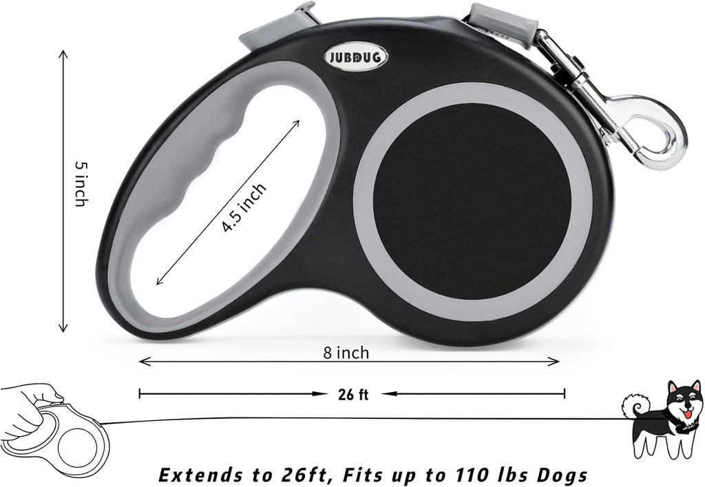 Durable nylon tape of Jubdug retractable leash
