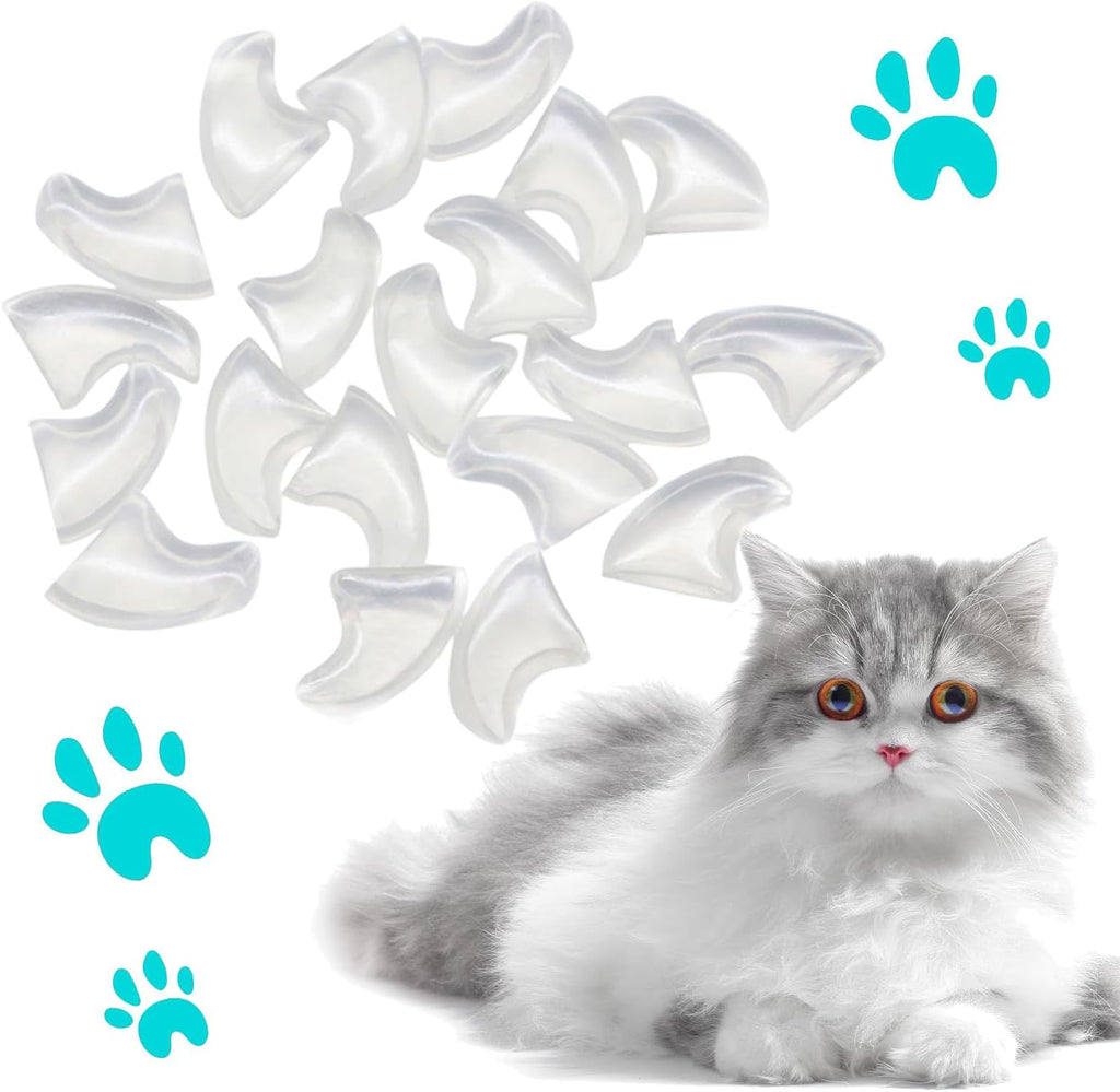 VICTHY Clear Cat Nail Caps front packaging view for furniture protection