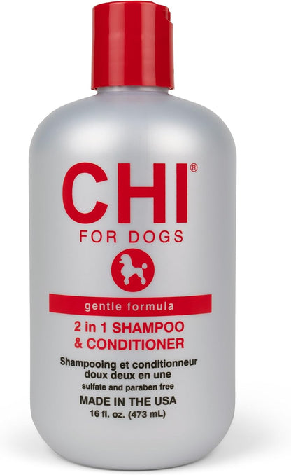 CHI for Dogs Deep Moisture Shampoo pH Balanced Hydrating Dog Shampoo Dry Skin Ionic Technology Soft Shiny Coat 16 FL OZ Made USA - Image 9