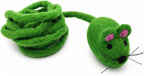 Glaciart One Felt Mouse Cat Toy - Soft Fuzzy Enrichment 100% Natural Wool - Interactive Catnip Play Cat Toy Set - Safe for Pets, Non-AZO Colored Dyes - 100" Long - Image 14