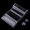 Mollensiuer transparent hair salon scissors holder front view professional tool organizer
