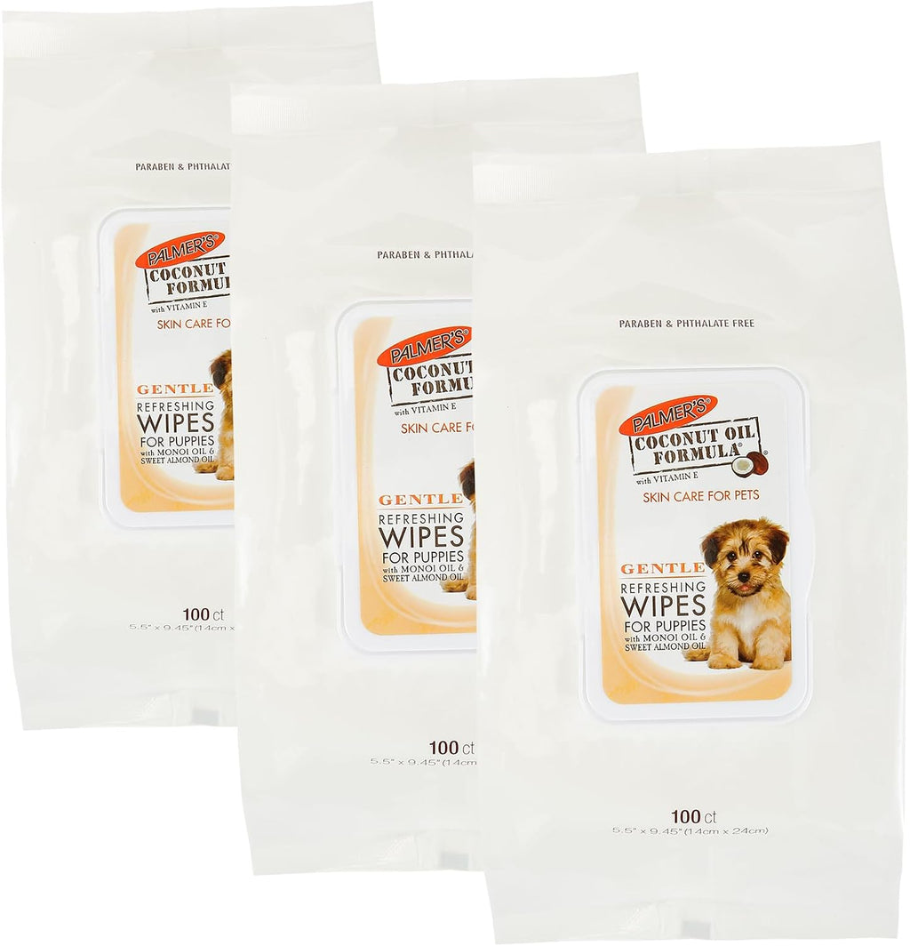 Palmer's for Pets Cocoa Butter Formula Refreshing Wipes for Dogs and Puppies - Paraben Free, Phthalate Free Dog Grooming Wipes with Vitamin E, Gentle Daily Use, 100 Count - Image 9