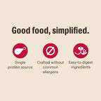 The Honest Kitchen limited ingredient fish food box side panel details