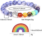Person wearing the Unijew rainbow bridge pet loss memorial bracelet on wrist