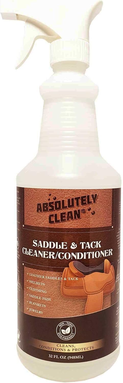 Absolutely Clean USA imported leather spray bottle back label details