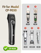 Close up view of stainless steel pet trimmer teeth for CP-9050 model