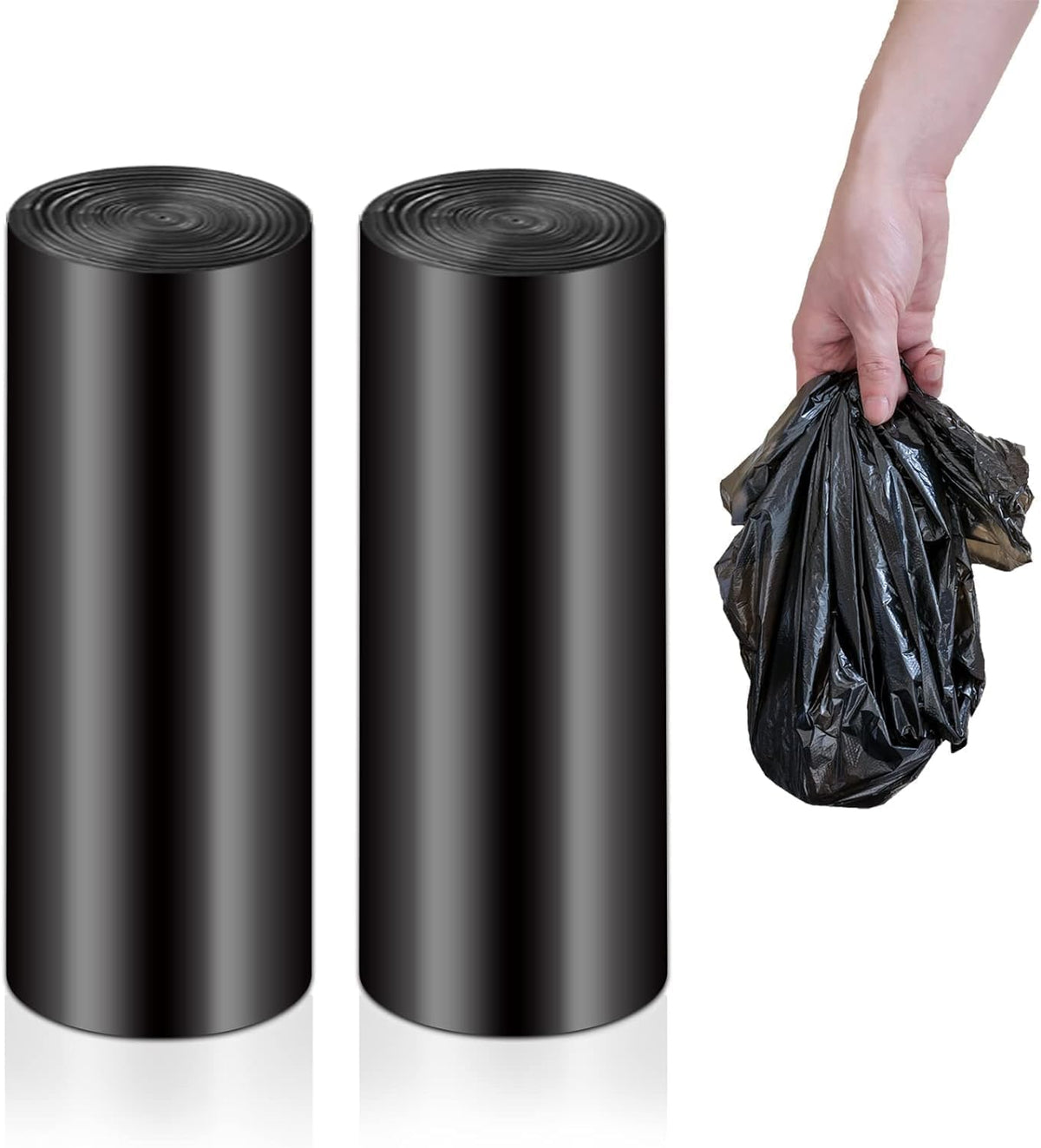 Els Pet waste bags roll showing tear resistant material