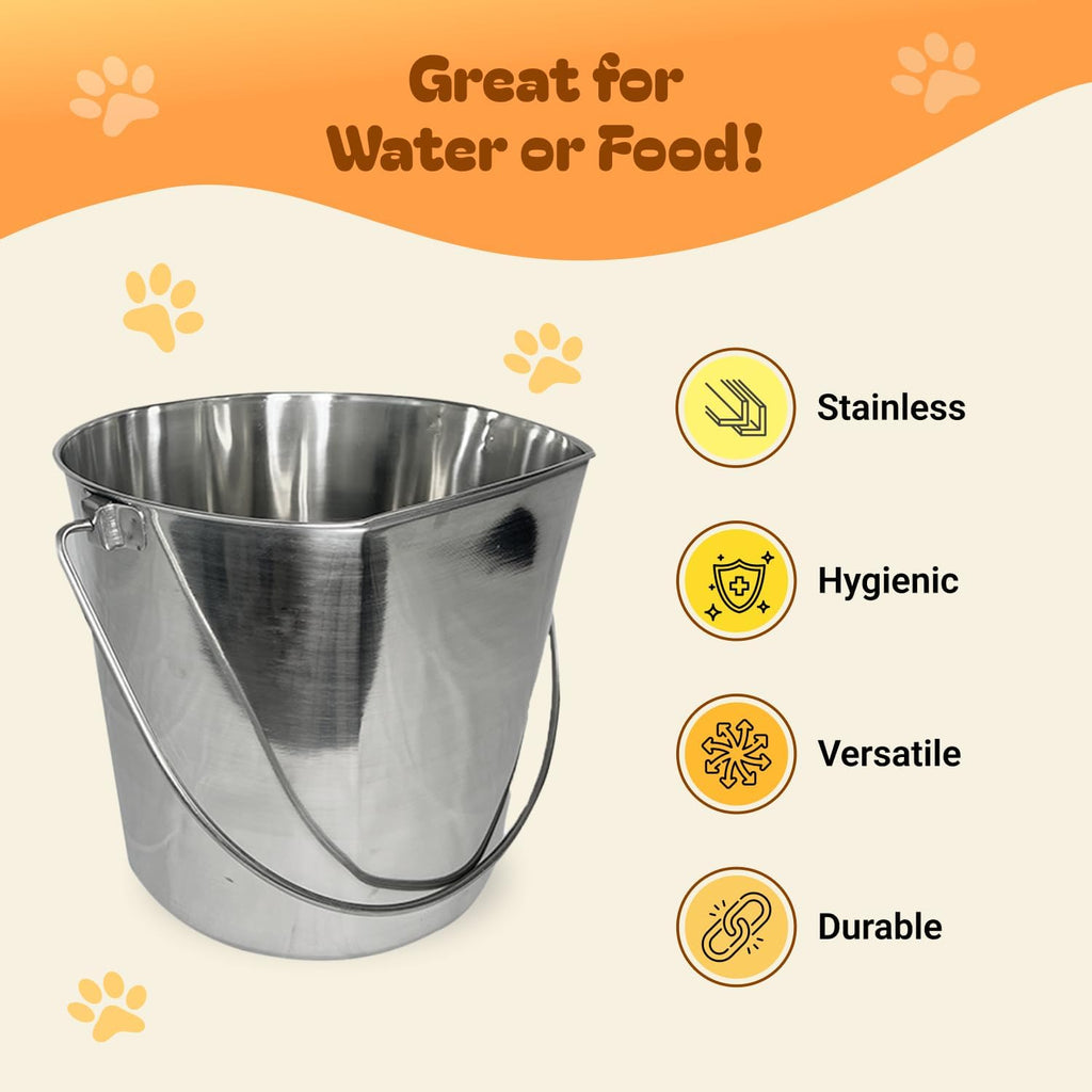 Advance Pet Products flat back bucket attached to wire cage