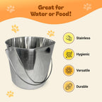 Advance Pet Products flat back bucket attached to wire cage