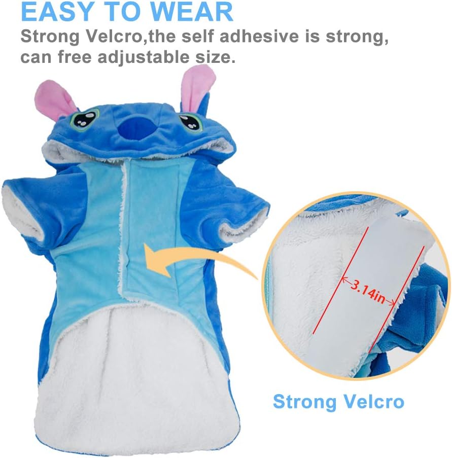 Gimilife Halloween Christmas pet costume comfy fleece interior view