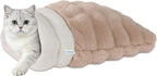 4 in 1 Self Warming Burrow Cat Bed, Pet Hideway Sleeping Cuddle Cave (Sage Green) - Image 13