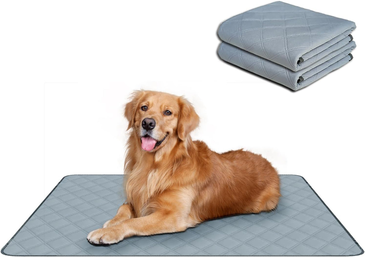RIOUSSI Washable Pee Pads for Dogs, Reusable, Absorbent, Leakproof, Non Slip Pet Puppy Pads for Potty Training. Gray Stars, 18x24 Inch(4pack) - Image 13