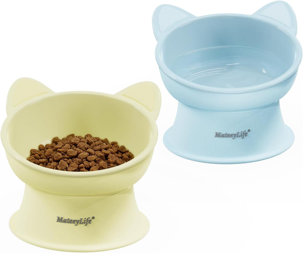 MateeyLife 2 Pack Elevated Cat Food Bowls for Indoor Cats & Kittens - Image 9