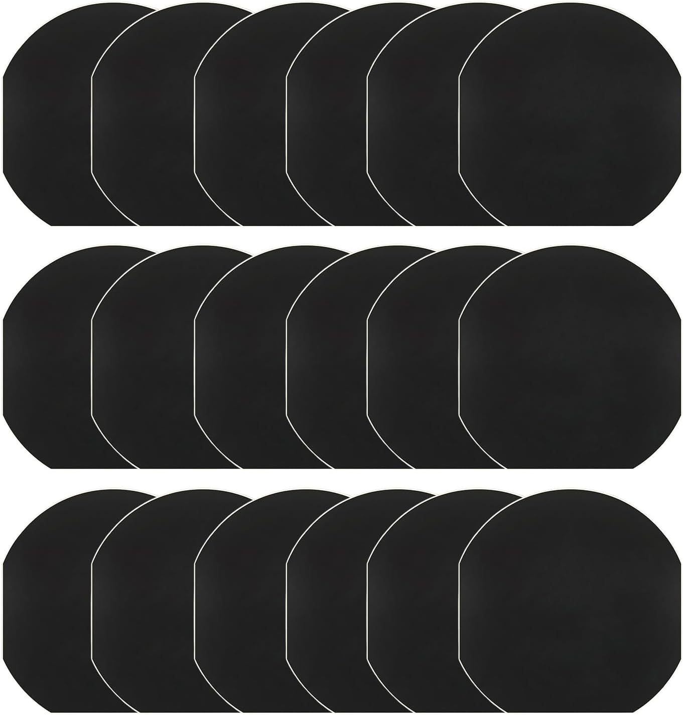 Single use horse hoof tape sheets organized in a twelve count pack for stable supplies.