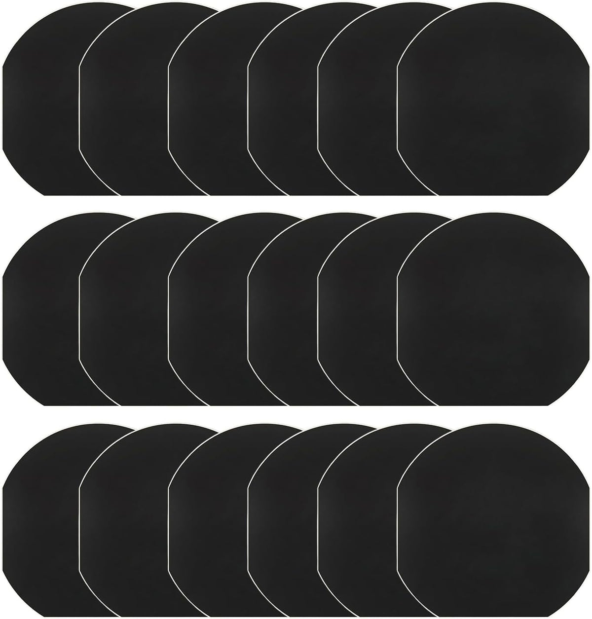 Single use horse hoof tape sheets organized in a twelve count pack for stable supplies.