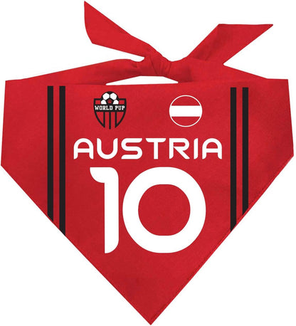 Country Style Soccer Jersey Dog Bandana | Country & Flag| Soccer Jersey Style |100% Cotton Adjustable Triangle || 1840 (Mexico, One Size) - Image 9