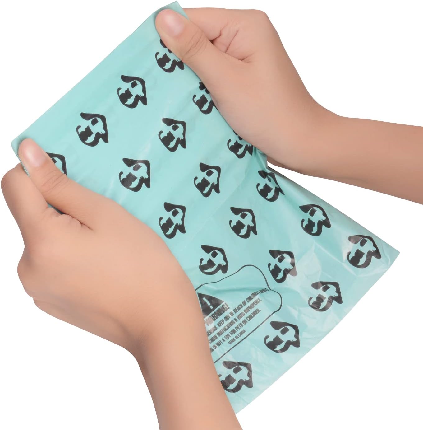 Waoniq pet waste bag roll size and dimensions