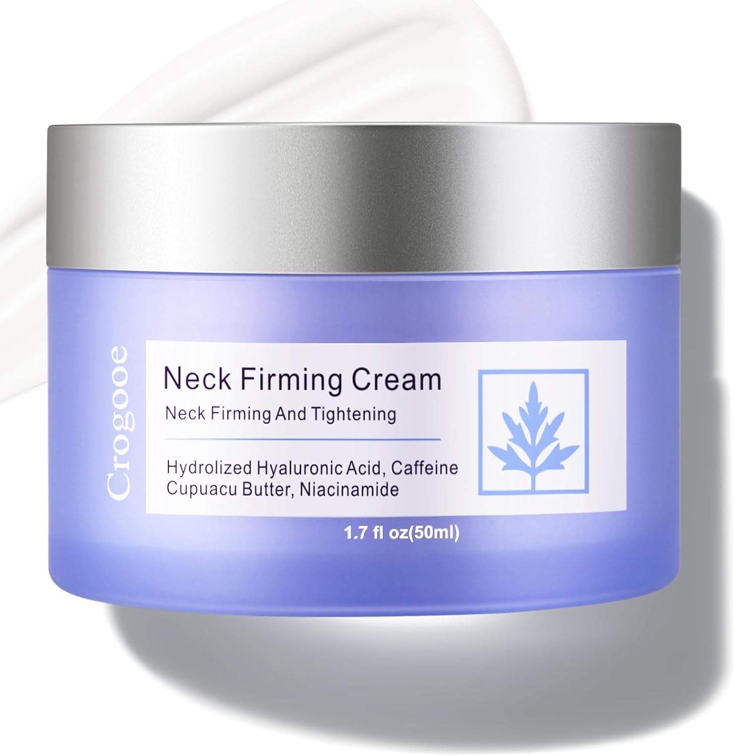 Crogooe Neck Firming Cream front view jar packaging