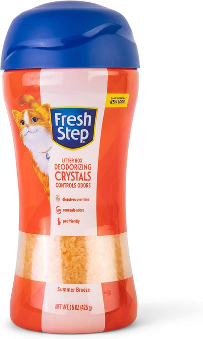 Fresh Step Cat Litter Crystals Deodorizer, Non Toxic Odor Neutralizing Crystals for Litter Boxes that Help Control Smells and Keep Home Areas Fresh, Fresh Scent, 15 Ounce - Image 11