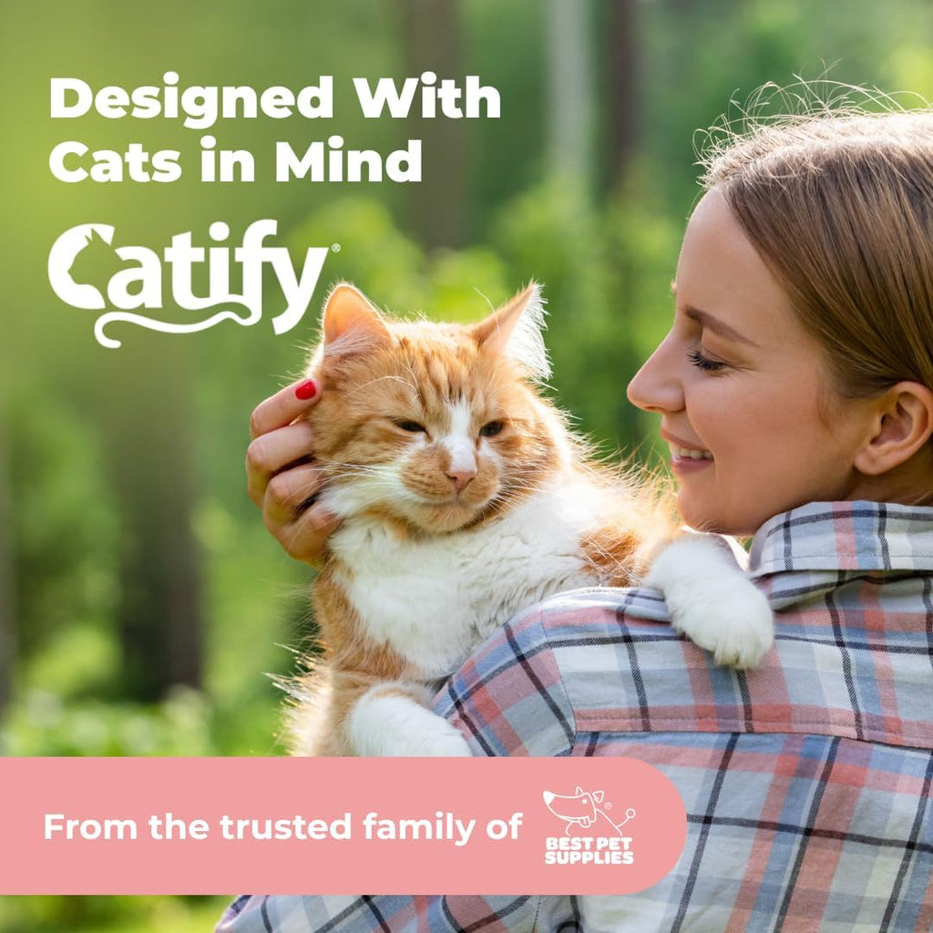 Catify Spin n' Scratch Cat Scratch Pad Refill - Round, 5-Pack - Image 8