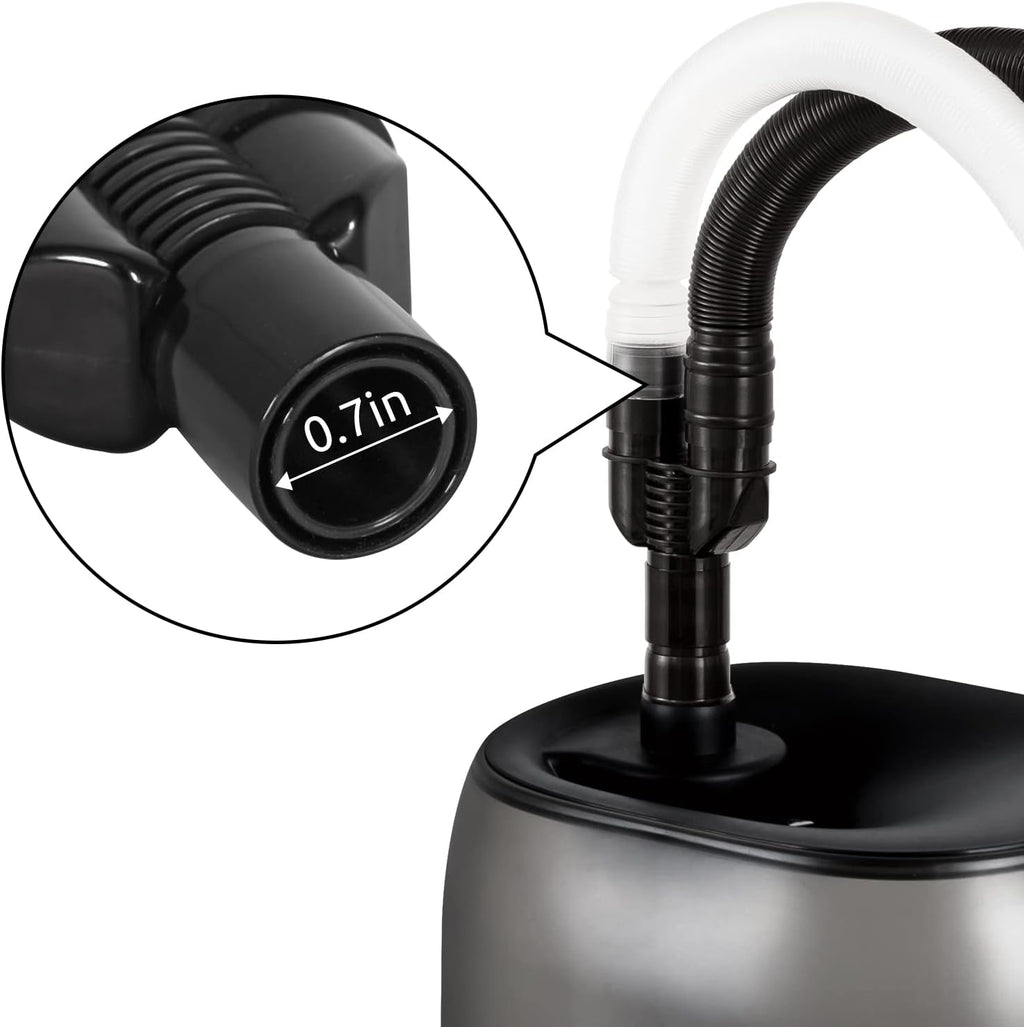 REPTI ZOO terrarium fogger tubing black and white segments