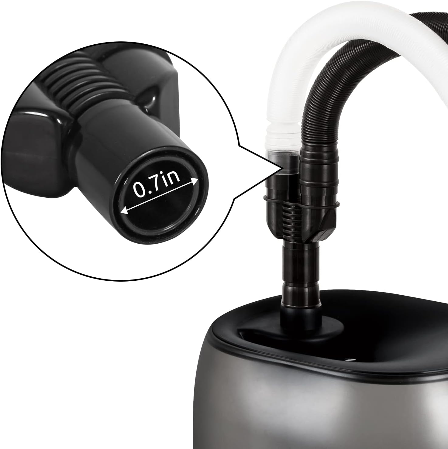 Close up view of the REPTI ZOO two in one joint adapter connecting multiple extension lines