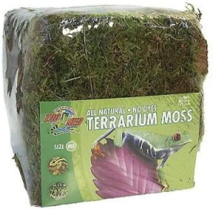 Zoo Med All Natural Reptile Terrarium Moss Substrate 10 Gallon front view package