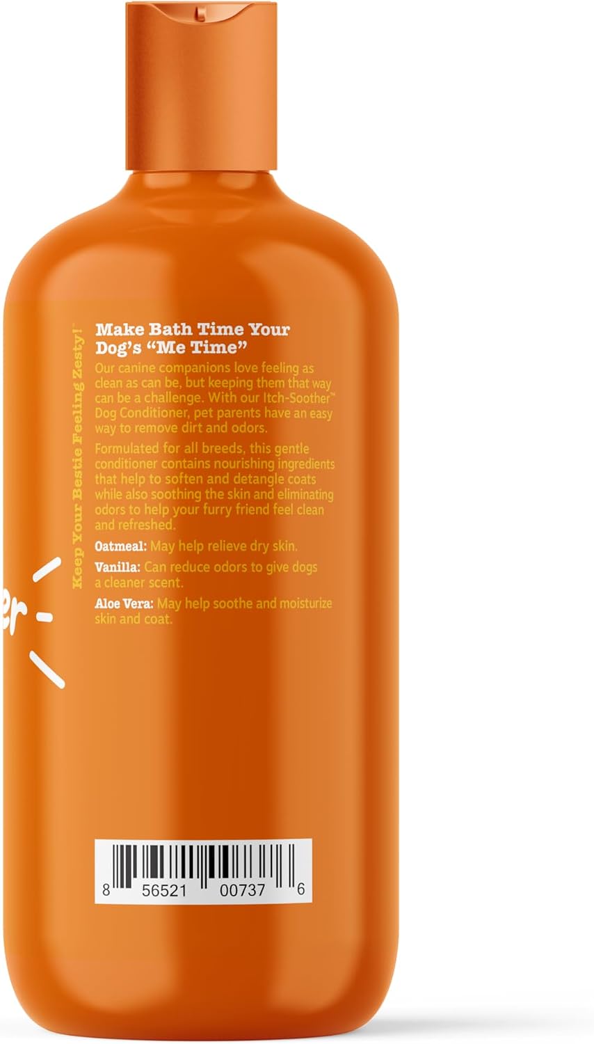 Natural dog conditioner with shea butter texture